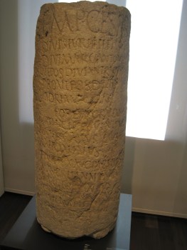 Miliario romano, Museo de la Aduana,